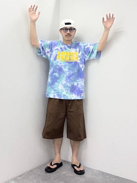 堀井圭さん(メンズ・172cm)の夏コーディネート