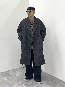 堀井圭さん（メンズ・172cm）の冬コーディネート