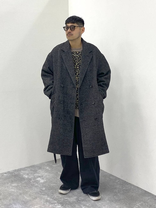 セール】ネップツイードロングコート（ダウンジャケット/コート