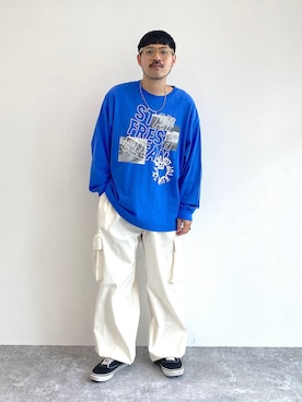 「アイテム（アクセサリー）」を使った、堀井圭さん（メンズ・172cm・30代）の秋コーディネート