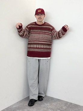 堀井圭さん(メンズ・172cm)の秋コーディネート