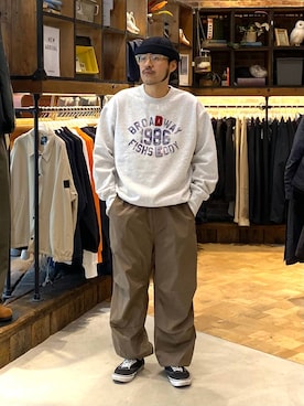 堀井圭さん（メンズ・172cm）の秋コーディネート