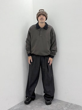 堀井圭さん(メンズ・172cm)の秋コーディネート