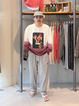 堀井圭さん（メンズ・172cm）の夏コーディネート