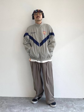 「アイテム（ブルゾン）」を使った、堀井圭さん（メンズ・172cm・30代）の秋コーディネート