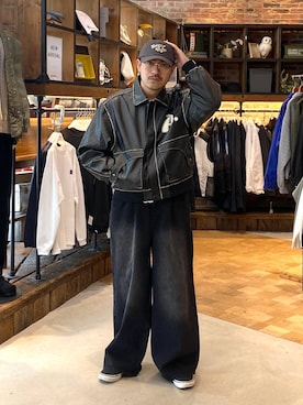 堀井圭さん(メンズ・172cm)の秋コーディネート