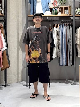 堀井圭さん(メンズ・172cm)の夏コーディネート