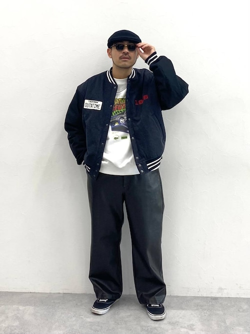 Saku　CREATIVE DRUG STORE スタジャン バック・トゥ・ザ・フューチャー】コラボ刺繍スタジャン