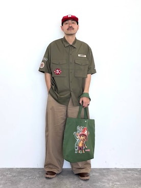 堀井圭さん（メンズ・172cm）の春コーディネート