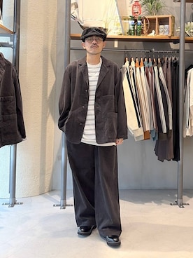 堀井圭さん(メンズ・172cm)の秋コーディネート