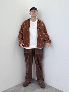 堀井圭さん(メンズ・172cm)の秋コーディネート