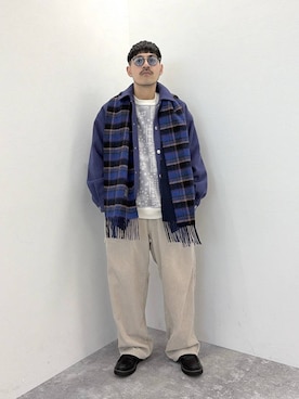 堀井圭さん(メンズ・172cm)の秋コーディネート