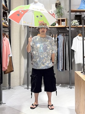 堀井圭さん(メンズ・172cm)の夏コーディネート