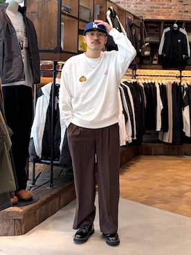 堀井圭さん（メンズ・172cm）の冬コーディネート