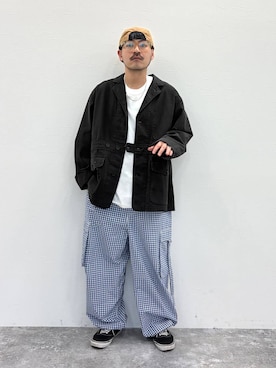 堀井圭さん（メンズ・172cm）の冬コーディネート