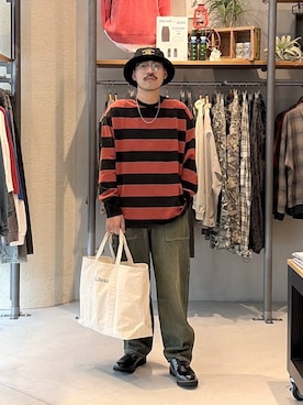 堀井圭さん(メンズ・172cm)の夏コーディネート