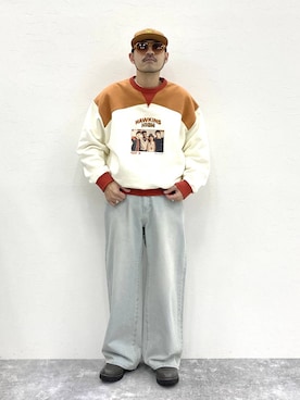 「アイテム（その他シューズ）」を使った、堀井圭さん（メンズ・172cm・30代）の冬コーディネート