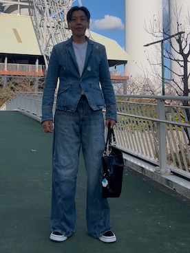 「アイテム（テーラードジャケット）」を使った、tukanobuさん（メンズ・180cm）の冬コーディネート