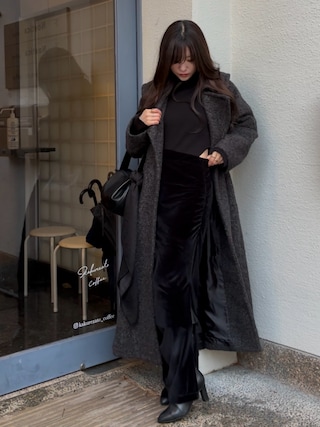 SENEE リブタートルネックボディスーツ rib turtle neck bodysuit