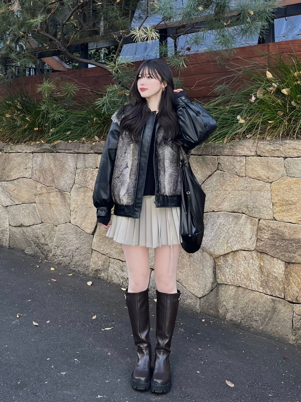 LAGUAGEM F/FUR DOCKING JK フェイクファージャケット LAGUA GEM】F/FUR DOCKING JK フェイクファージャケット