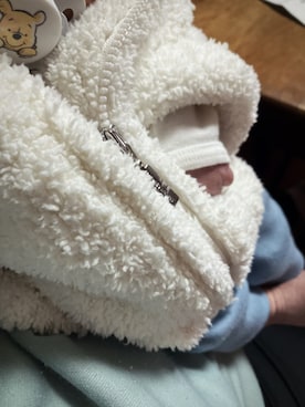 「no brand（ノーブランド）のアイテム（パンツ）」を使った、etosan20241さん（キッズ・60cm）の冬コーディネート