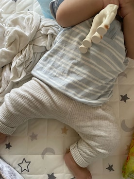 「PETIT BATEAU（プチバトー）のアイテム（パンツ）」を使った、etosan20241さん（キッズ・70cm）の夏コーディネート