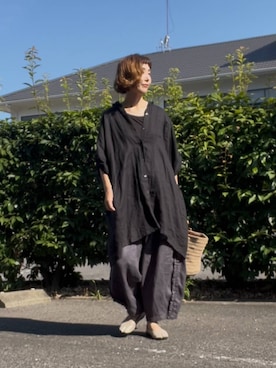 「アイテム（タンクトップ）」を使った、Rieさん（レディース・168cm・40代）の夏コーディネート