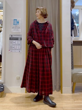 「studio CLIP（スタディオクリップ）のアイテム」を使った、Rieさん（レディース・168cm）の秋コーディネート