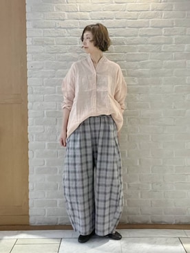 「studio CLIP（スタディオクリップ）のアイテム（トップス）」を使った、Rieさん（レディース・168cm）の春コーディネート