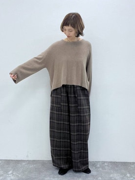 「studio CLIP（スタディオクリップ）のアイテム」を使った、Rieさん（レディース・168cm）の秋コーディネート