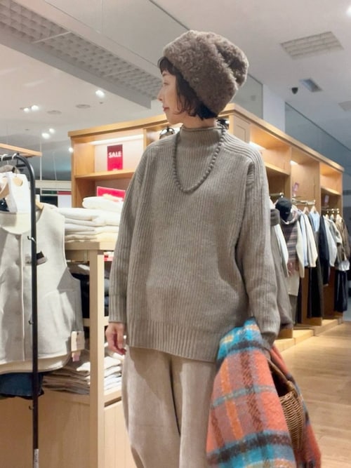 センシスタジオ　ガウンローブ　ロングローブ　ウエストリボン　free Half Zip Knit | STUDIO SEVEN (スタジオ セブン)
