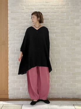 「studio CLIP（スタディオクリップ）のアイテム」を使った、Rieさん（レディース・168cm）の夏コーディネート