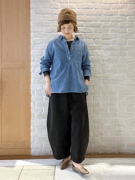 「ナチュラル」｜Rieさん（レディース・168cm）の秋コーディネート