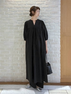「アイテム（ワンピース/ドレス）」を使った、Rieさん（レディース・168cm・40代）の秋コーディネート