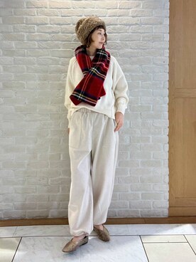 「アイテム（帽子）」を使った、Rieさん（レディース・168cm・40代）の秋コーディネート