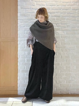 「studio CLIP（スタディオクリップ）のアイテム」を使った、Rieさん（レディース・168cm）の秋コーディネート