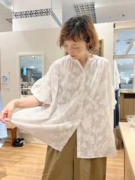「studio CLIP（スタディオクリップ）のアイテム」を使った、Rieさん（レディース・168cm）の夏コーディネート