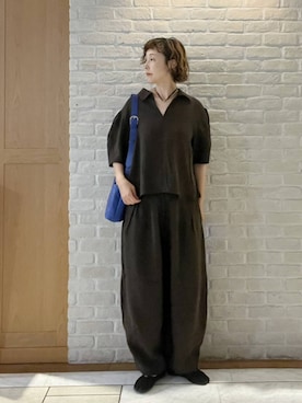 「studio CLIP（スタディオクリップ）のアイテム」を使った、Rieさん（レディース・168cm）の夏コーディネート