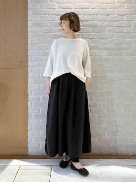「studio CLIP（スタディオクリップ）のアイテム」を使った、Rieさん（レディース・168cm）の夏コーディネート