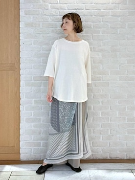 「studio CLIP（スタディオクリップ）のアイテム（その他パンツ）」を使った、Rieさん（レディース・168cm）の秋コーディネート