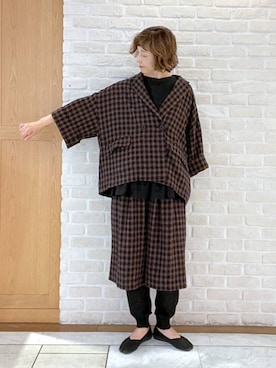 「studio CLIP（スタディオクリップ）のアイテム」を使った、Rieさん（レディース・168cm）の夏コーディネート