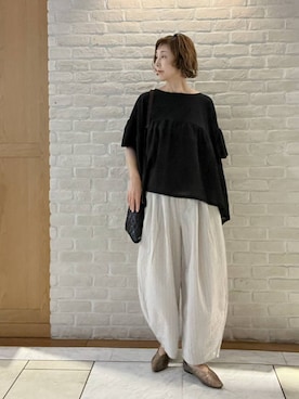 「studio CLIP（スタディオクリップ）のアイテム（トップス）」を使った、Rieさん（レディース・168cm）の春コーディネート