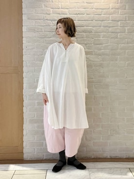 「studio CLIP（スタディオクリップ）のアイテム（ワンピース/ドレス）」を使った、Rieさん（レディース・168cm）の春コーディネート