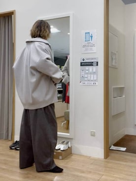 「アイテム（チェスターコート）」を使った、Rieさん（レディース・168cm・40代）の冬コーディネート