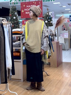 「アイテム（帽子）」を使った、Rieさん（レディース・168cm・40代）の秋コーディネート