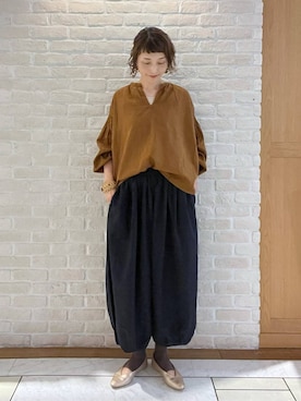 「studio CLIP（スタディオクリップ）のアイテム」を使った、Rieさん（レディース・168cm）の夏コーディネート