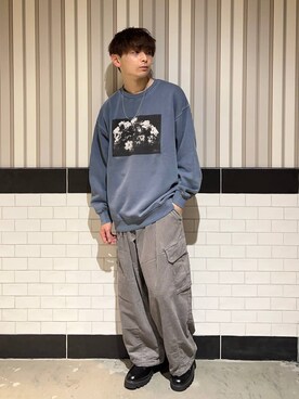 「アイテム（スウェット）」を使った、nr1218さん（メンズ・167cm・20代）の秋コーディネート