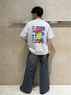 「RAGEBLUE（レイジブルー）のアイテム（デニムパンツ）」を使った、nr1218さん（メンズ・167cm）の夏コーディネート