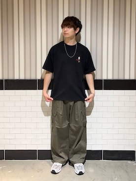 「RAGEBLUE（レイジブルー）のアイテム（スニーカー）」を使った、nr1218さん（メンズ・167cm）の夏コーディネート