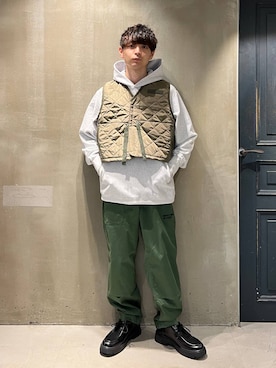 「アイテム（ベスト）」を使った、nr1218さん（メンズ・167cm・20代）の秋コーディネート